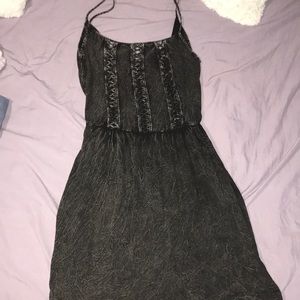 black tank top dress